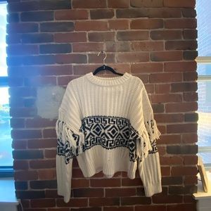 H&M Fringe-trimmed sweater
